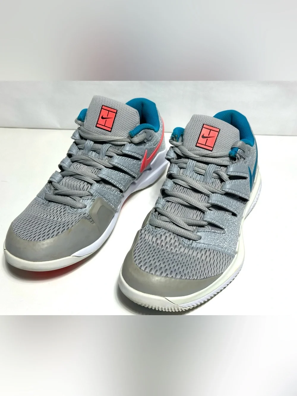 Nike Air Zoom Vapor X HC Half Blue Pink Tennis Shoes AA8027-064 Size 7